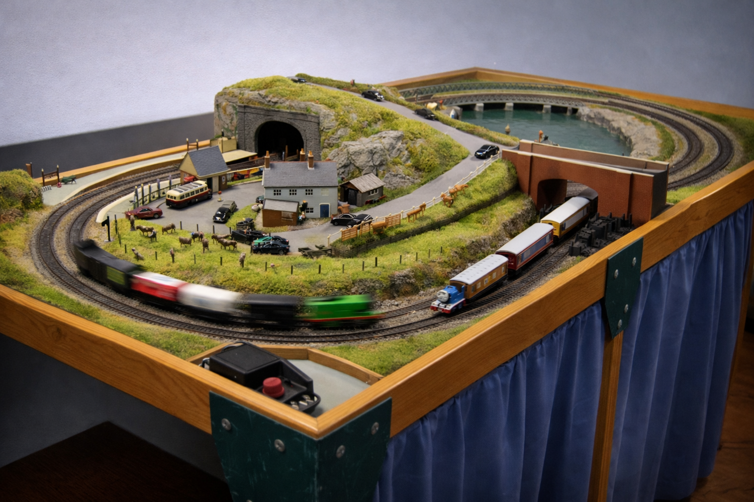 Model railway scene