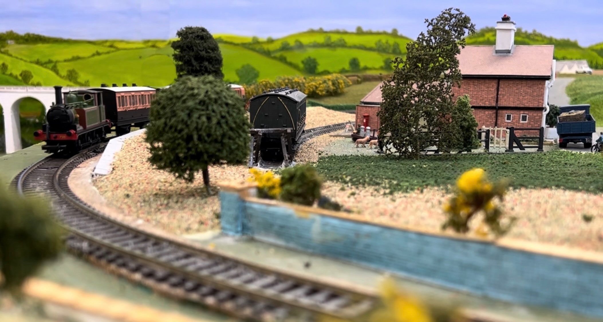 Model railway scene