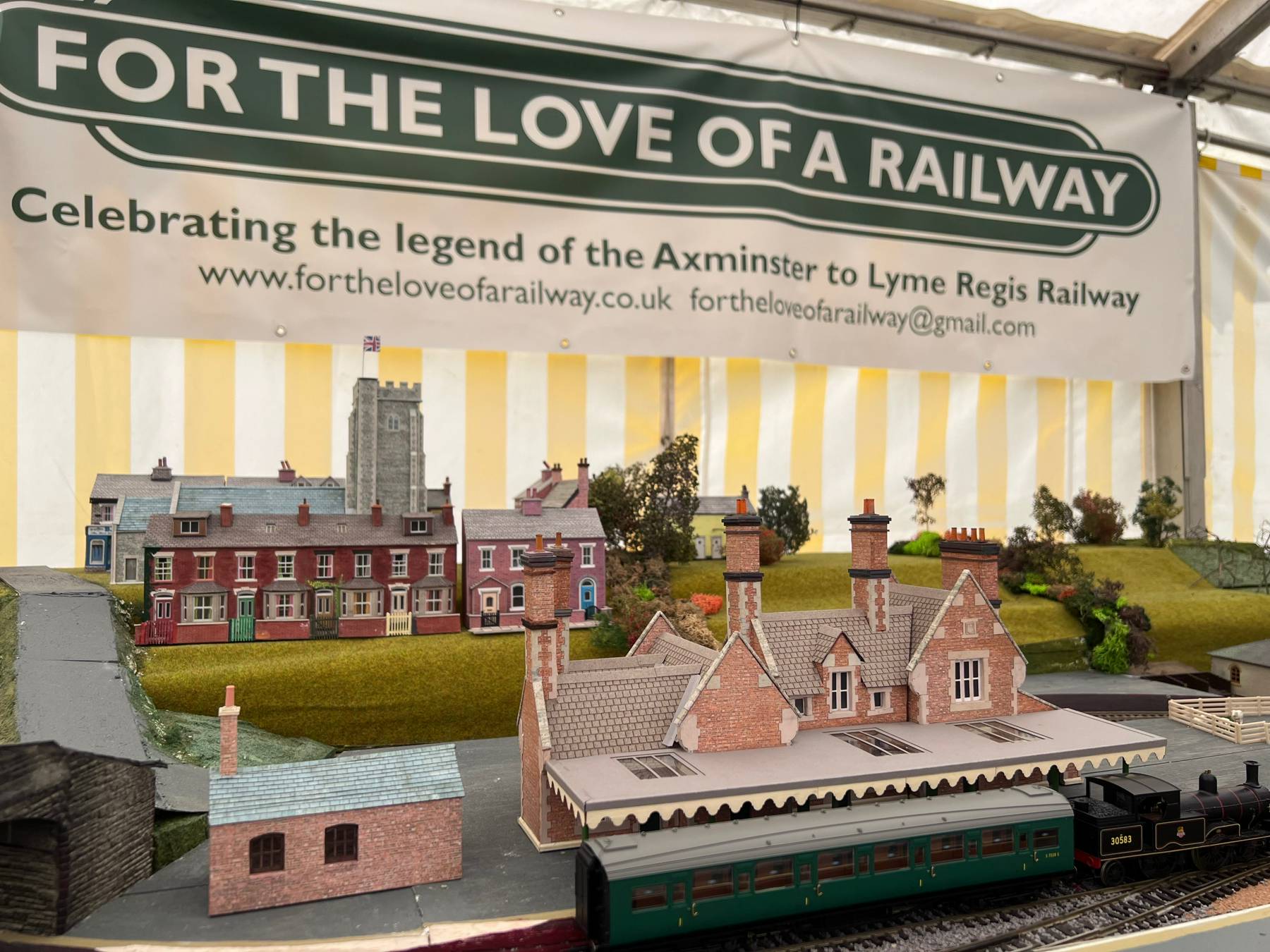 Railway layout at show