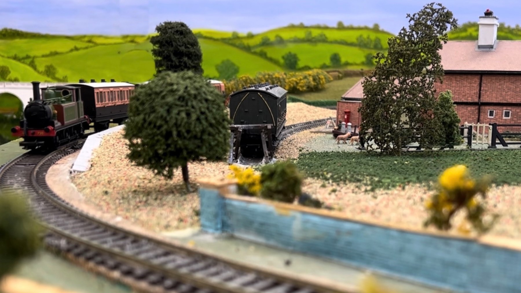 Model railway scene